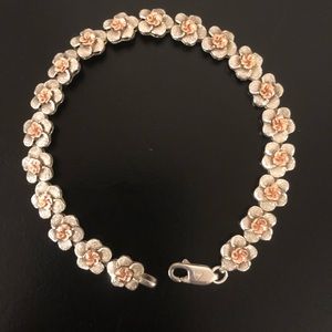 Designer Sterling & 14K Bracelet